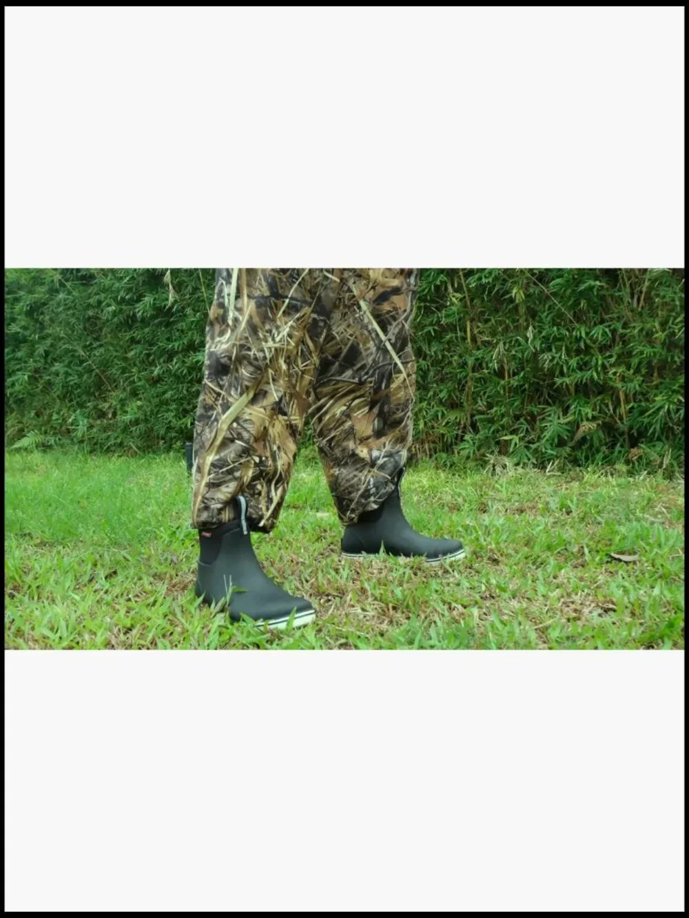 Waterproof Ankle Rain Boots for Boating Sailing Fishing Men's Rubber Deck Boots